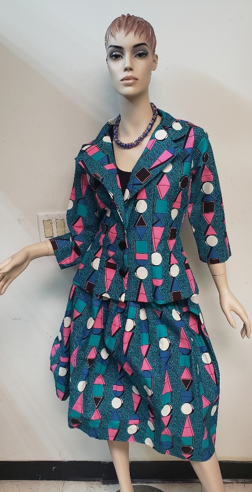 Ankara Skirt Suit